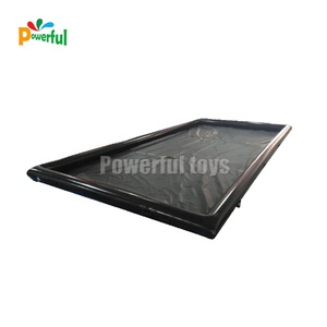 Hermético de PVC, fábrica de China, colección de agua inflable personalizada, alfombrilla de lavado de coches, alfombrilla de contención de recuperación de agua de berma de aire de PVC - Product Image 3