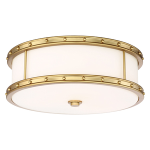 Lámpara de techo de cristal blanco grabada en oro <span class=keywords><strong>Liberty</strong></span>, luz de montaje empotrada LED de bronce personalizada, decoración interior para el hogar y la Oficina con base de latón - Product Image 1