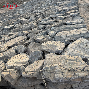 Panier gabion en treillis métallique Longteng 2m, maille hexagonale 1x30x30, pour colonnes de pierre, sable, clôtures, galvanisé PVC 2.2-4.2mm - Product Image 5