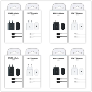 Meilleure vente chargeur de type C à type C 25W prise US/EU/UK câble USB-C chargeur rapide chargeur PD pour <span class=keywords><strong>Samsung</strong></span> Note10 S10 - Product Image 6