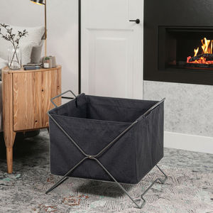 Scaffale Portaoggetti Pieghevole in Stile Giapponese, Portariviste in Filo Metallico, Cestini Portaoggetti per Soggiorno, Grande Capacità - Product Image 5