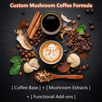 Qinshantang Poudre de café aux champignons à double extraction biologique Lion's Mane Reishi Cordyceps 10 en 1 instantané OEM