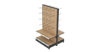 Étagères de supermarché noires de luxe haut de gamme, finition mate, présentoir en métal pour les magasins de spiritueux et de vins haut de gamme - Product Image 6