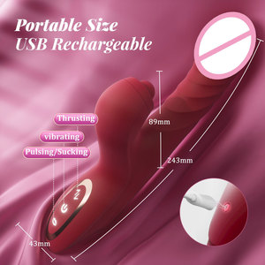 女性用ラビット型挿入バイブレーター、クリトリス刺激器、Gスポット刺激、吸引バイブレーター、大人のおもちゃ、女性とカップル向け - Product Image 6