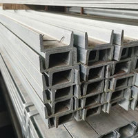 Vente directe d'usine, prix bas, profil en U en acier galvanisé conforme à la norme ASTM avec services de découpe et de soudage