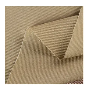 Factory organic 97% cotton 3% spandex woven fabric elastic 250 gsm cotton twill spandex french terry fabric