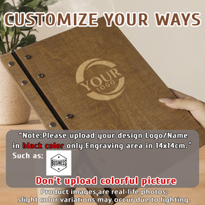 Menu en bois personnalisé élégant pour restaurant, bar, boissons, vin, <span class=keywords><strong>design</strong></span> élégant et durable - Product Image 2
