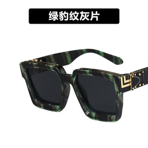 Gafas de Sol Cuadradas con Marco Grande, Nuevas Gafas de Sol Personalizadas para Hombre, Gafas de Moda <span class=keywords><strong>Disco</strong></span> - Product Image 6