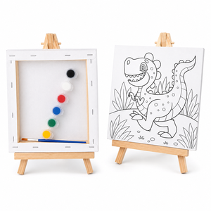 Kit de Peinture Portrait sur Toile Pré-encadrée 20x20cm à Prix de Gros, Impression UV, Fournitures pour Fêtes Créatives Scolaires - Product Image 5