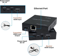 150M HDMI Extender Sur IP TCP Cat5e Cat6 RJ45 Câble Ethernet Audio Vidéo Émetteur Récepteur Commutateur Réseau pour Ordinateur Portable, DVD