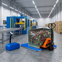 Table élévatrice à ciseaux hydraulique pour atelier, plateforme de levage de palettes à profil bas