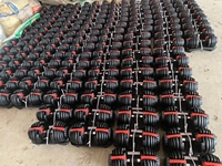 Ensemble d'haltères professionnel en acier de 24/40 kg pour l'entraînement en salle de sport ou l'utilisation commerciale