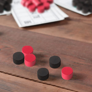 Jetons de jeu de société <span class=keywords><strong>en</strong></span> <span class=keywords><strong>bois</strong></span> rond, jetons circulaires <span class=keywords><strong>en</strong></span> <span class=keywords><strong>bois</strong></span> pour dames et accessoires de jeu de société, personnalisés - Product Image 4