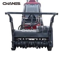 Mini Skid Steer Loader con Attacco Trinciatutto Forestale, Nuovo, Compatibile con la Maggior Parte dei Marchi, per Uso Domestico, Edilizia, Agricoltura, Vendita al Dettaglio, in Acciaio Resistente