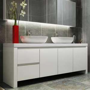 YALIG Nouvelle conception de meuble de rangement moderne, meuble de salle de bain, vasque de salle de bain avec éclairage - Product Image 4