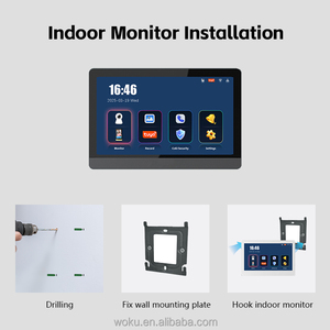 <span class=keywords><strong>Sonnette</strong></span> vidéo intelligente WiFi étanche pas chère avec caméra, système de contrôle d'accès intelligent Tuya pour maison/villa - Product Image 2