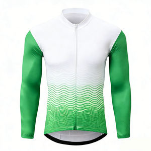 Custom Design Lightweight Outdoor Long Sleeve Breathable <b>Bike</b> Riding Jersey Quick Dry Professional Team Bicycle Cycling Jersey - Product Image 3