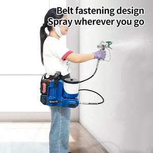 Pulvérisateur sans air à batterie avec <span class=keywords><strong>pistolet</strong></span> à tir rapide Pulvérisateur de <span class=keywords><strong>peinture</strong></span> sans fil pour murs plafonds meubles Plus - Product Image 2