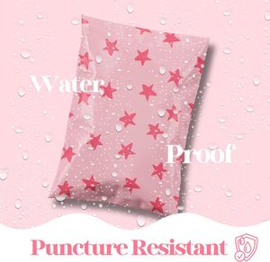 Sobres de Poliéster Rosa, Bolsas de Envío Autosellables Impermeables, Sobres de Correo Resistentes a Desgarros para Empaquetado al por Mayor de Pequeñas Empresas - Product Image 2