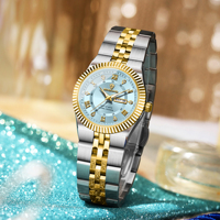 BINBOND 2026 NUEVO B5353L Reloj de Cuarzo para Mujer, Resistente al Agua, Luminoso, con Fecha, Correa de Acero Inoxidable, Relojes de Pulsera para Mujer