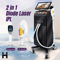 Huamei 2025 nouveau 2 en 1 Diode Laser épilation Machine élimination des taches de rousseur élimination de l'acné rides rajeunissement de la peau IPL