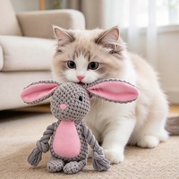 Jouet à mâcher pour animaux de compagnie, en polyester, pour l'entraînement et le nettoyage des dents, pour chiens et chats, jeu intérieur et extérieur