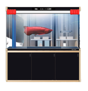 Ornement d'intérieur en forme de décor d'aquascaping Cabinet blanc Grand <span class=keywords><strong>aquarium</strong></span> de réservoir de poissons marins d'eau de mer - Product Image 5