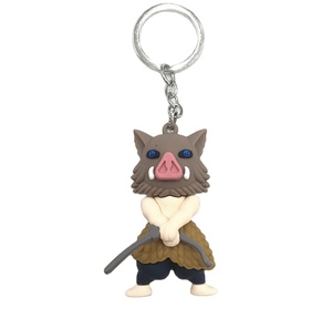 Tùy chỉnh số lượng nhỏ 3D Anime mềm PVC dễ thương động vật màu đen cừu hình dạng mềm PVC Keychain cá nhân 3D Keyring - Product Image 1