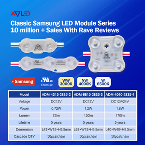 Módulo de Fuente de Luz LED de 12V y 2 LED, Módulos LED IP68 para Retroiluminación de Cajas de Luz Publicitarias, Letras Luminosas, Iluminación Publicitaria - Product Image 3