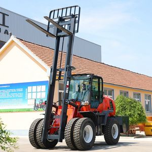 新しい<span class=keywords><strong>5</strong></span>トンディーゼルフォークリフト屋外使用ラフ地形フォークリフトマテリアルハンドリング伸縮式ファームオフロードフォークリフト価格 - Product Image 5