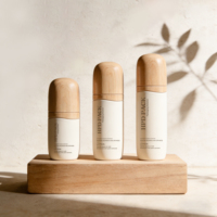 Flacon vide personnalisé en plastique mat pour cosmétiques, lotion, shampoing, soin de la peau, sérum, 30ml 50ml 80ml, PET à paroi épaisse, pompe à pression OEM/ODM