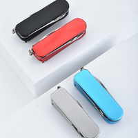 Couteau de poche multifonction suisse OTF en gros, ciseaux de haute qualité et mini coupe-ongles pliables en acier inoxydable avec lime