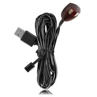 Kit extensor de infrarrojos Juego de transmisor y receptor IR alimentado por USB Cable remoto infrarrojo universal (IR)