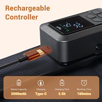 Masseur pneumatique professionnel à compression séquentielle pour les jambes entières, thérapie par lumière rouge, rechargeable par USB, contrôle de la minuterie rapide