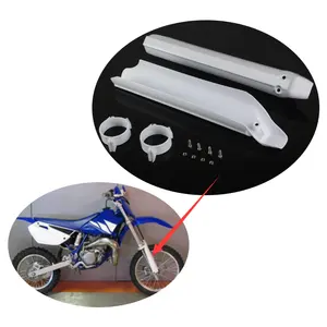 White Motorcycle Fork Guards Protector for Kawasaki Honda Suzuki Yamaha EXC SX CRF DRZ KLX WRF YZF 125 250 300 426 450