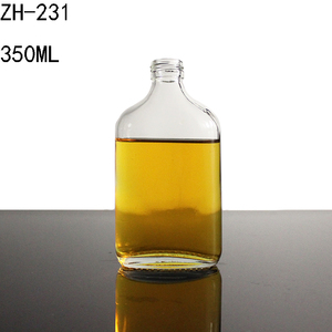 Flacon de poche en verre bouteille en verre avec bouchon en aluminium 200ml bouteille boisson pour bière lait boisson parfum tequila brandy bouteille de jus - Product Image 6