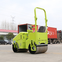 Compacteur routier hydraulique mini 1 tonne à double tambour avec moteur Honda pour travaux d'asphalte - Vente en gros