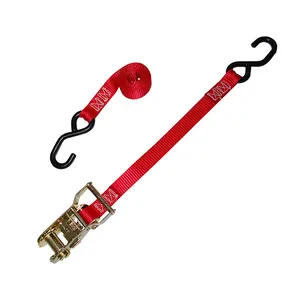 OEM 1 "x 10 'hàng hóa Tie xuống 800kg Ratchet Dây đai với S móc