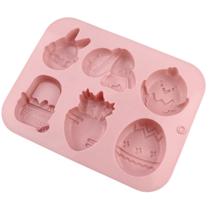 Moule en silicone pour gâteaux, savons et bougies, réutilisable, pour la Pâques, en forme d'œuf, de lapin et de panier, pour la fabrication artisanale DIY - Product Image 6