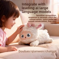 Robot en peluche intelligent IA avec musique, vocalisation et récit d'histoires, compagnon pour enfants de 4 à 6 ans - Poupée d'apprentissage précoce de l'anglais
