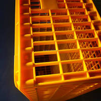 Cage à cailles en plastique en parfait état, élevages avicoles, cages en acier empilables, cages de transport automatiques pour poulets