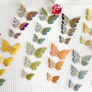 Décorations de gâteau <span class=keywords><strong>papillon</strong></span> à Double couche, décorations de fête de mariage princesse filles joyeux <span class=keywords><strong>anniversaire</strong></span> Dessert <span class=keywords><strong>décoration</strong></span> de gâteau <span class=keywords><strong>papillon</strong></span> - Product Image 4