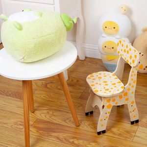 Easy to Assemble Wood <b>Study</b> Cute Giraffe Theme Children Indoor Wooden <b>Chair</b> for Kids - Product Image 4