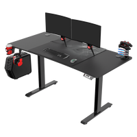 AJUNION Table de jeu pour PC de bureau de haute qualité Capacité de charge de 100 kg Bureau de jeu pour ordinateur électrique pour meubles de café Internet