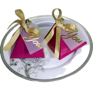 Cajas cuadradas de Dragee de caramelo, caja de regalo de Ángel para Baby Shower, bautismo, cumpleaños, boda, decoración