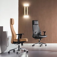 Chaises de conférence de direction chaises de bureau ergonomiques pivotantes chaises de bureau de luxe en cuir mobilier de bureau