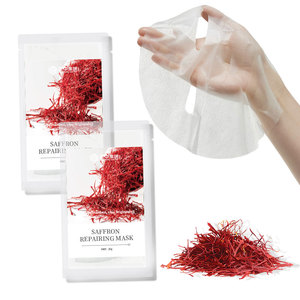 Maschera riparatrice di zafferano maschera illuminante e idratante per il viso con estratto di zafferano per la riparazione e la rivitalizzazione della pelle - Product Image 1