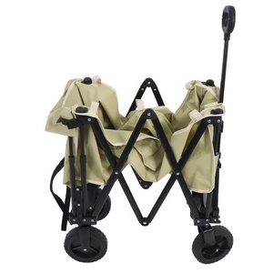 Chariot de pique-nique pliable, chariot pliable, pour plage en plein air, chariot de jardin <span class=keywords><strong>à</strong></span> roulettes, avec <span class=keywords><strong>Table</strong></span> roulante - Product Image 2