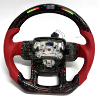 Volant en fibre de carbone véritable compatible avec Range Rover Sport, volant en fibre de carbone