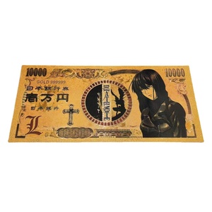 10 types de billets de banque en or de l'anime <span class=keywords><strong>japonais</strong></span> <span class=keywords><strong>Death</strong></span> <span class=keywords><strong>Note</strong></span> Yagami Light Misa pour collection de fans, cartes cadeaux - Product Image 2